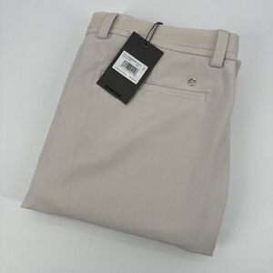 G/FORE Mens 34×34 Golf Pants Cream Stone Straight Leg  G4MF22B40FB $165